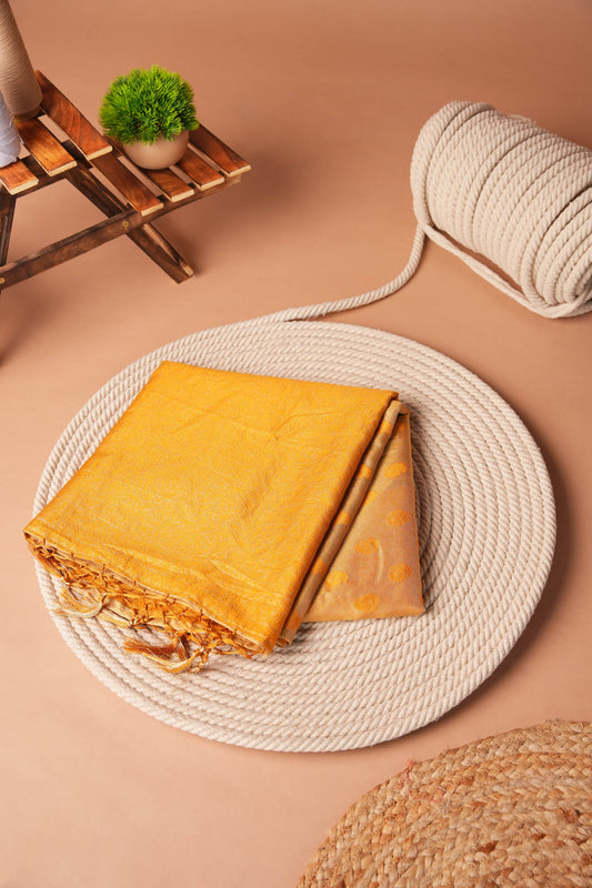 Honey Tissue Jamdani Design Saree