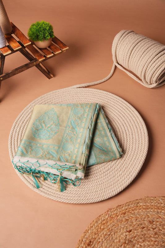 Mint | Organza Jamdani Design