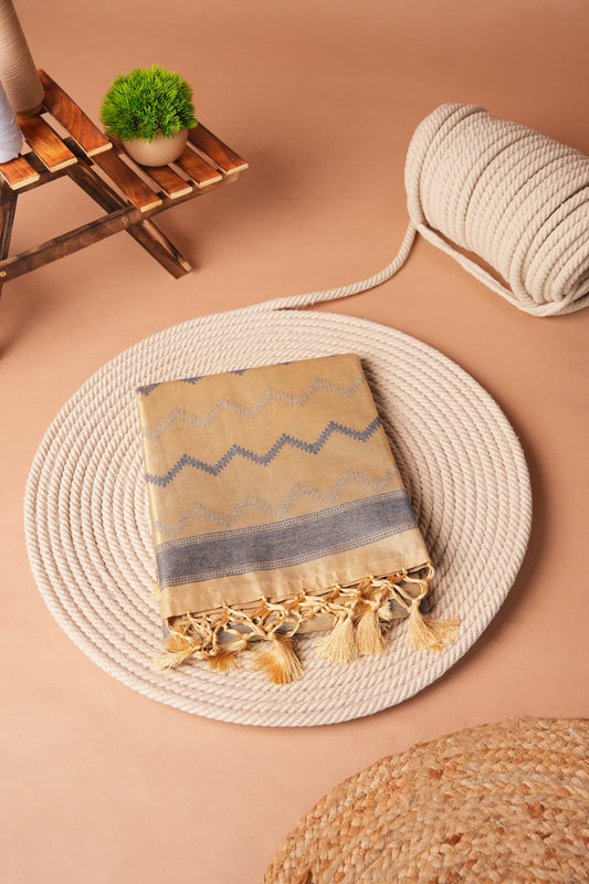Blue | Bhagalpuri Silk Ikat Design