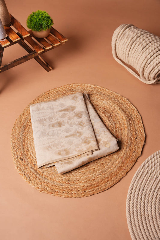 Cream | Viscose Jamdani Design