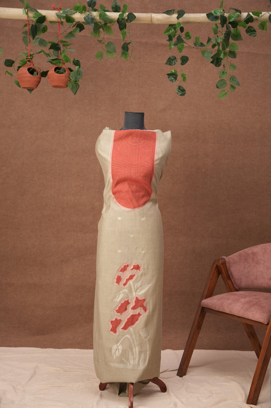 Lavanyaé | 3-Piece Tusser Unstitched Viscose Suit Set