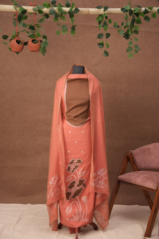 Lavanyaé | 3-Piece Carrot Unstitched Viscose Suit Set