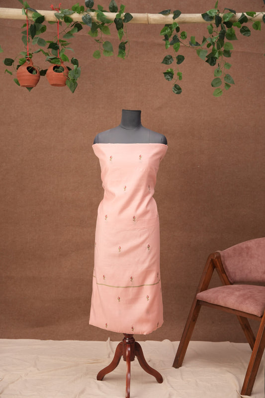 Gulvani | 3-Piece Gajary & Mossgreen Unstitched Viscose Suit Set