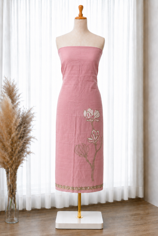 Gajari Floral Bloom Jacquard Linen Set