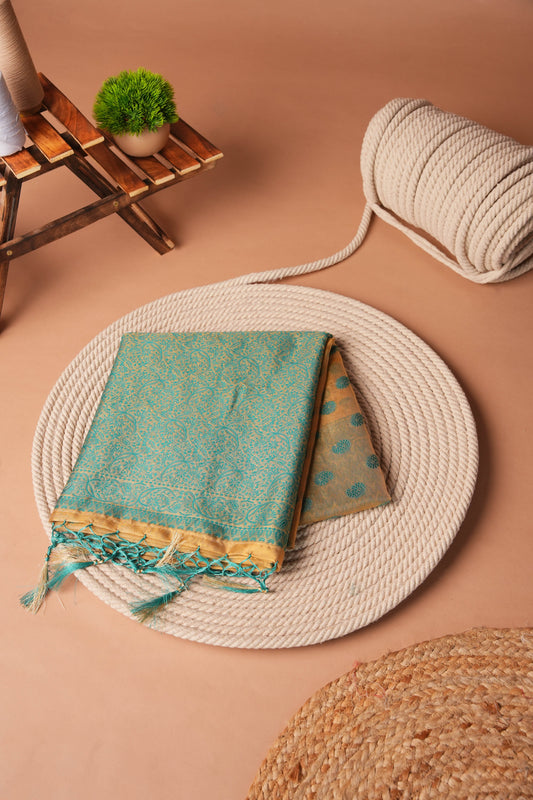 Rama | Tissue Jamdani Design Saree