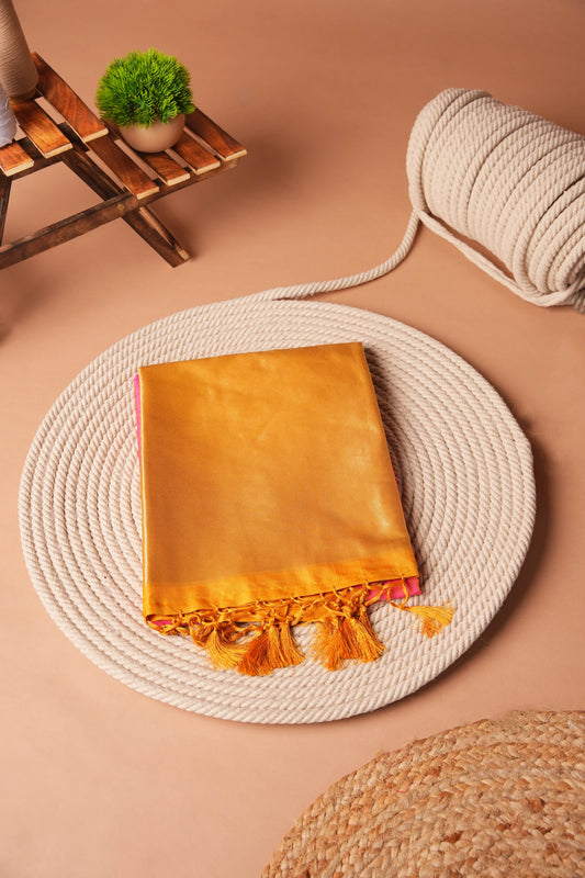 Honey and Pink | Artificial Silk Floral Design Saree
