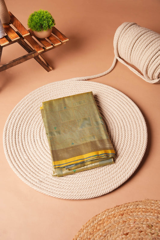 Green | Artificial Silk Zari Work Saree