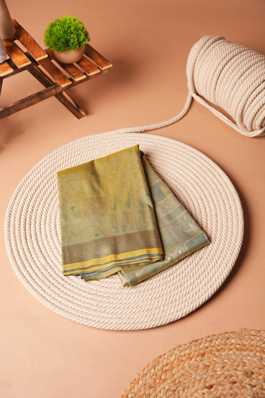 Green | Artificial Silk Zari Work Saree